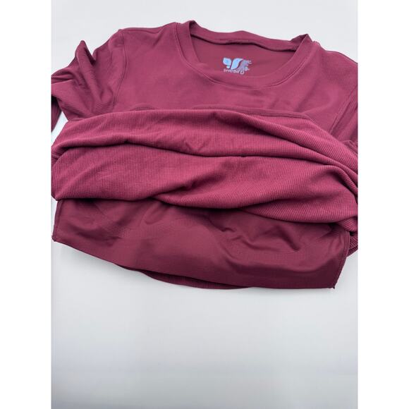 Aspen Long Sleeve Bra Top Small/Medium Dark Cherry - Picture 4 of 6